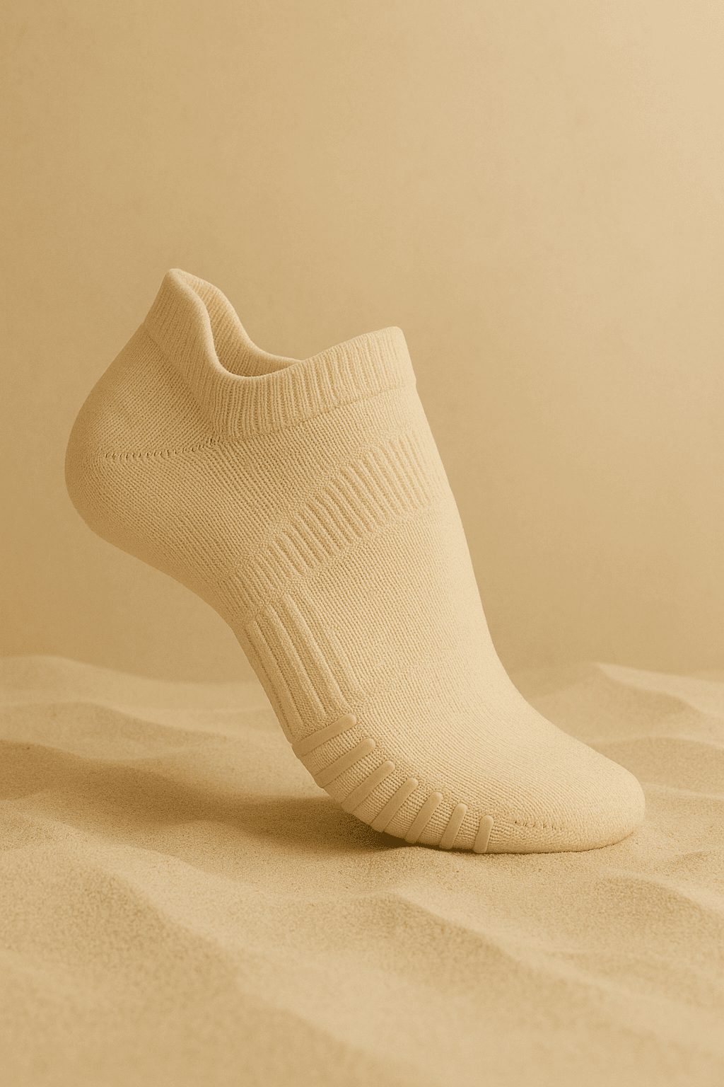 Premium Moor grip socks in creamy beige tones